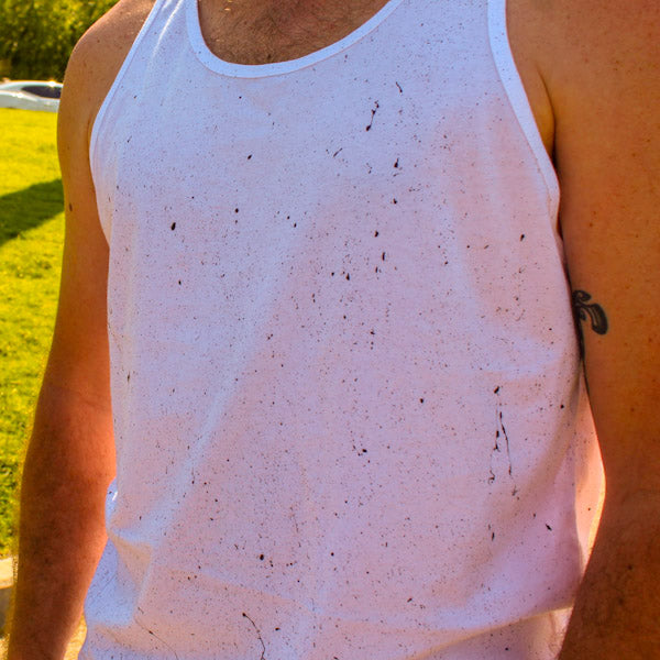 White Splatter Paint Tank – Detour Clothing Brand